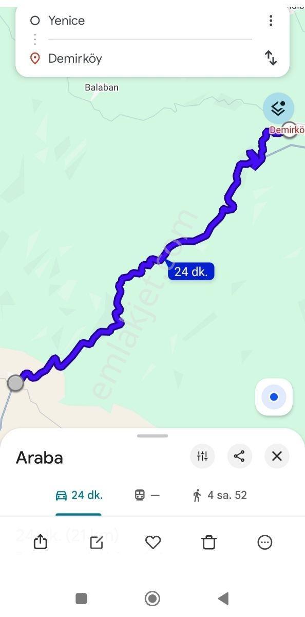 Acil-iğneada'ya Yakın Yenice'de 1690 M2 Tek Tapu Dereye Cephe — fotoğraf 10