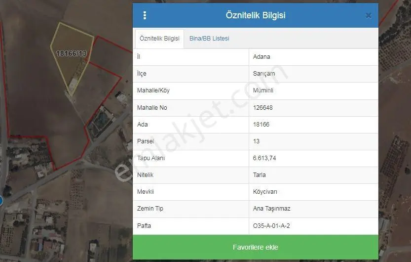 Sarıçam-müminli Mah-satılık 551m2 Net Tarla — fotoğraf 2