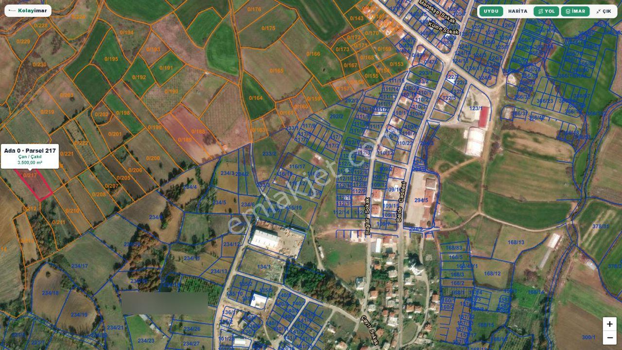 Çan Çakılköy'de 3.500 M² Satılık Bakımlı Sulu Tarla — fotoğraf 3