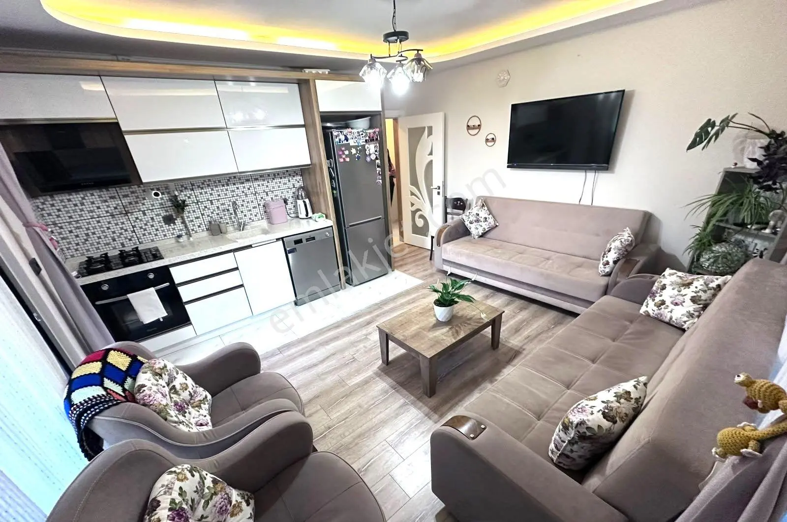 𝄞melodi'den Kapalı Otoparklı Ara Kat Ön Cephe Deluxe Yapıda 1+1 Doğalgazlı Daire — fotoğraf 6
