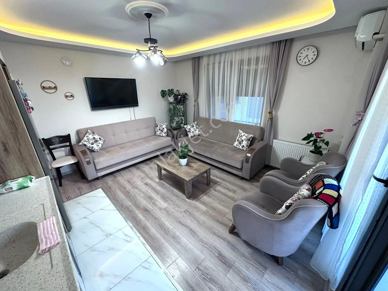 𝄞melodi'den Kapalı Otoparklı Ara Kat Ön Cephe Deluxe Yapıda 1+1 Doğalgazlı Daire — fotoğraf 11