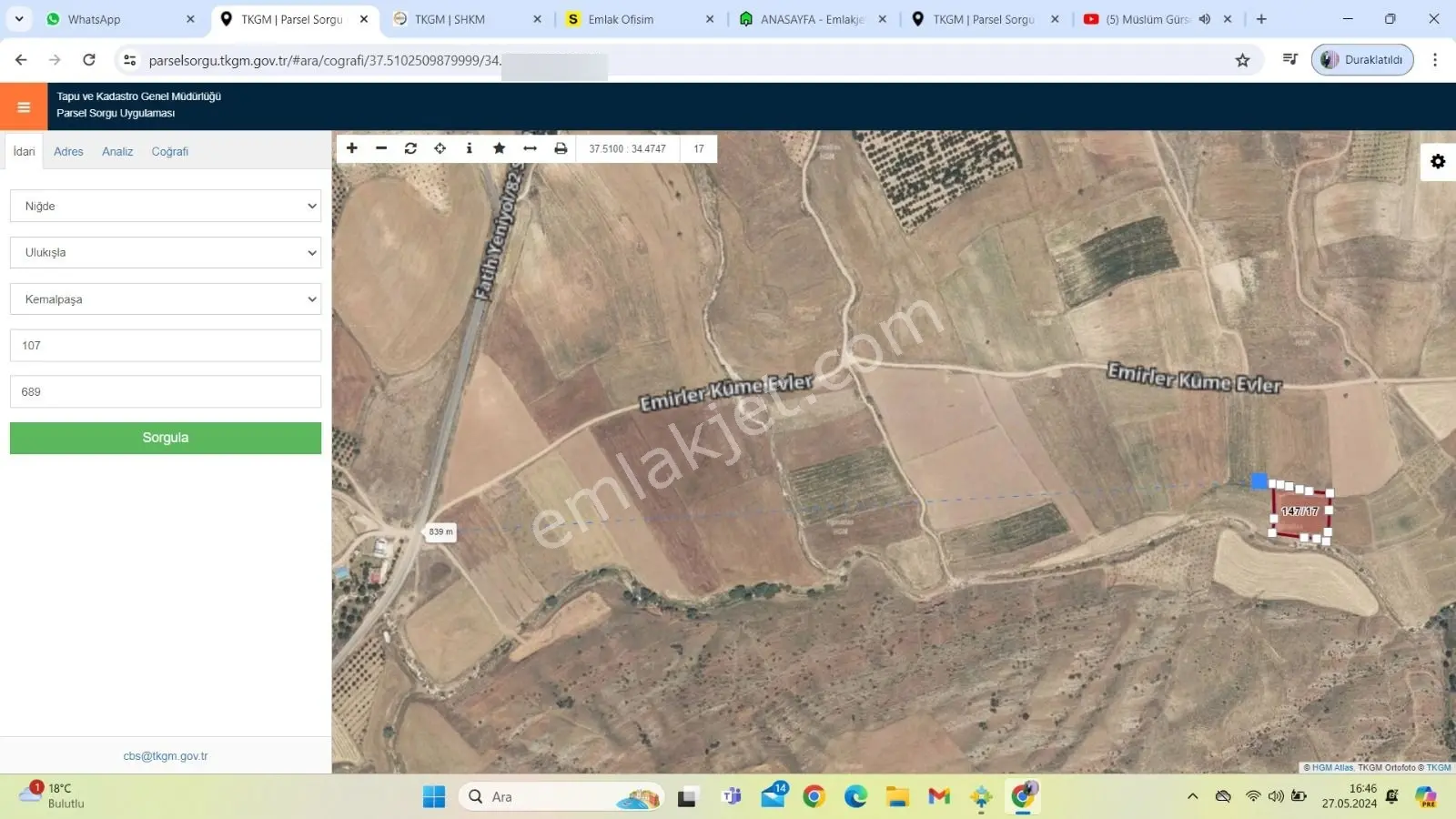 Tunç Harita Emlak'tan Ulukışla Kılan Yaylasında Fırsat Bahçe — fotoğraf 2