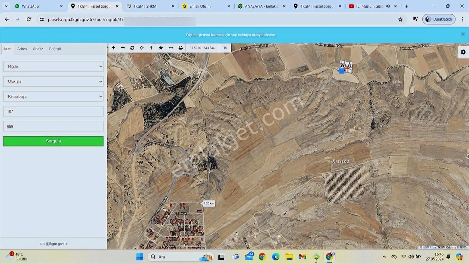 Tunç Harita Emlak'tan Ulukışla Kılan Yaylasında Fırsat Bahçe — fotoğraf 5