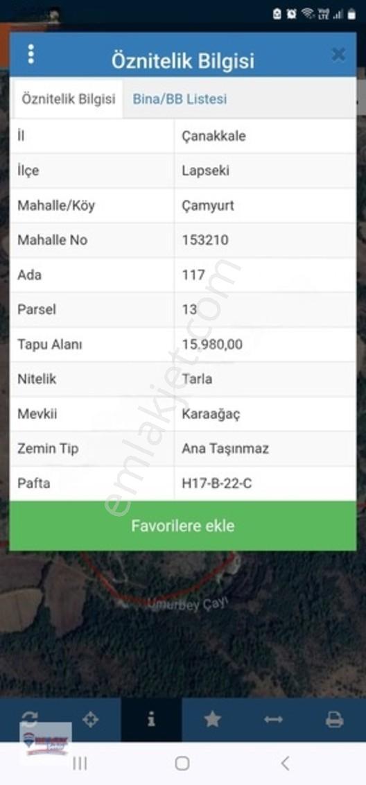 Lapseki Çamyurtta Satılık Fırsat Fiyatlı 2 Parsel Tarla — fotoğraf 2