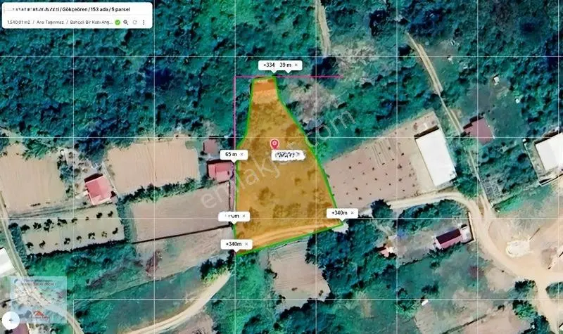 Osmangazi Gökçeören De Satılık 1540 M2 Tarla Tapu Kayıtlı Ev — fotoğraf 23