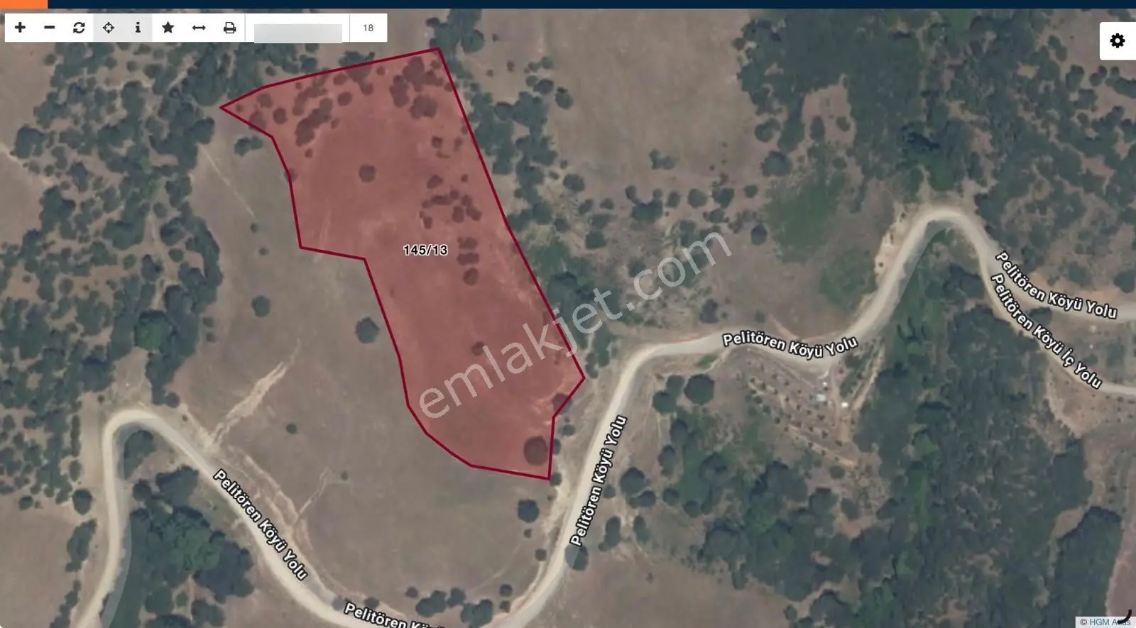 Balıkesir Sındırgı Yola Cepheli 17.028 M2 Satılık Tarla