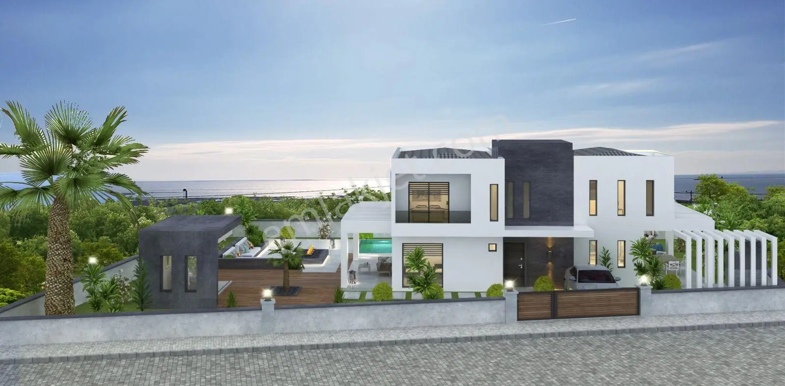 Karina'da Deniz Manzaralı İkiz Villa Yapımına Uygun Satılık Arsa