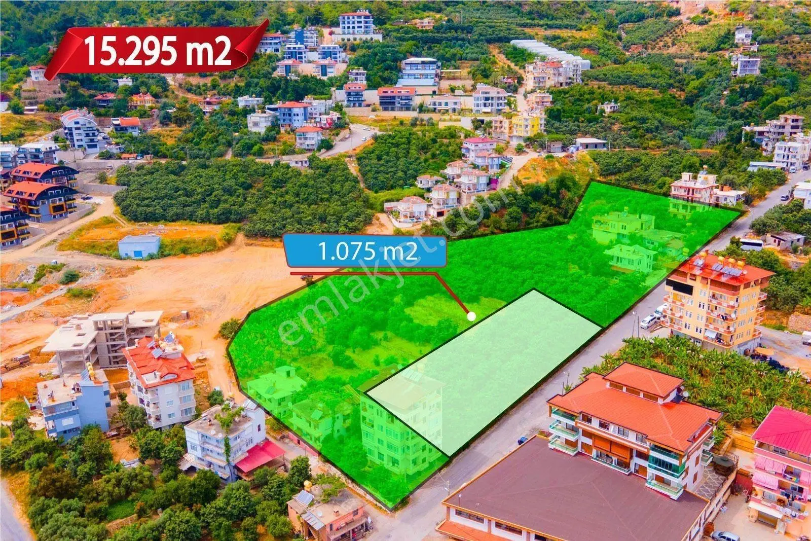 Alanya Cikcilli'De Deniz, Kale Ve Şehir Manzaralı Satılık Arsa