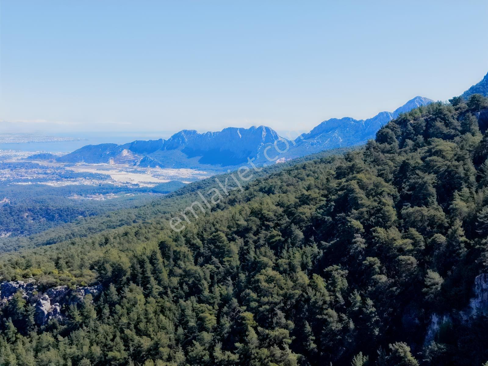 Konyaaltı Çağlarcada Deniz Manzaralı Arazi