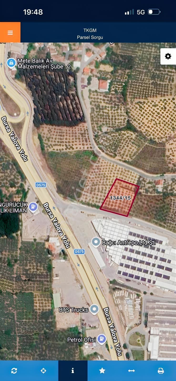 ️ Nisandan | Gemlik Engürücükte Satılık Sanayi Arsası