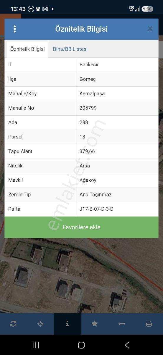 Gömeçde Denize 300 Mt Kelepir Yatırımlık Satılık 380 M2 Arasa