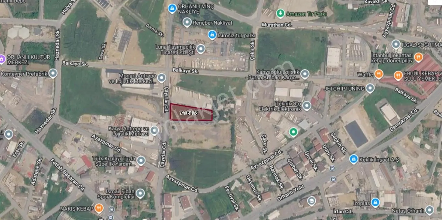 Tuzla Orhanlı Mahallesinde Depolama İmarlı Satılık Arsa(3088 M2) — fotoğraf 2
