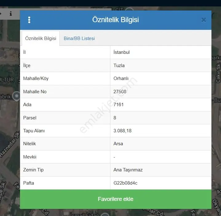 Tuzla Orhanlı Mahallesinde Depolama İmarlı Satılık Arsa(3088 M2) — fotoğraf 3
