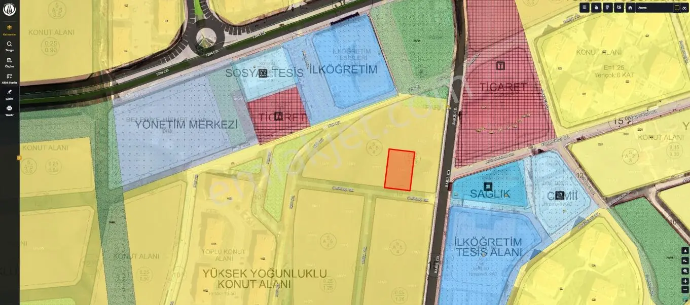 Temellide Toki Yerleşimi Yanında 5 Kat Konut İmarlı 1.000 M² — fotoğraf 4