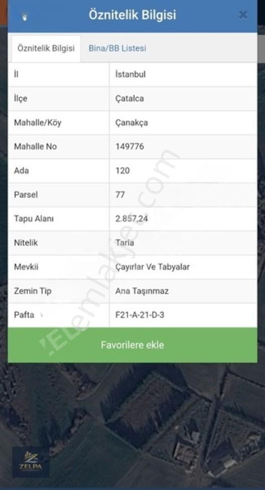 Çatalca Çanakca'Da Fırsat Tarla