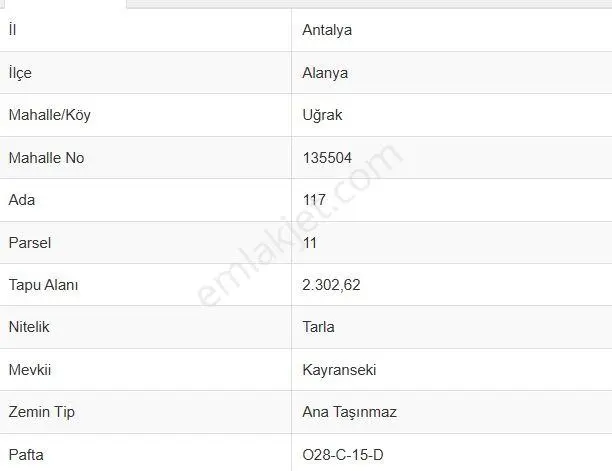 Alanya Uğrak’ta Satılık Tarla — fotoğraf 2