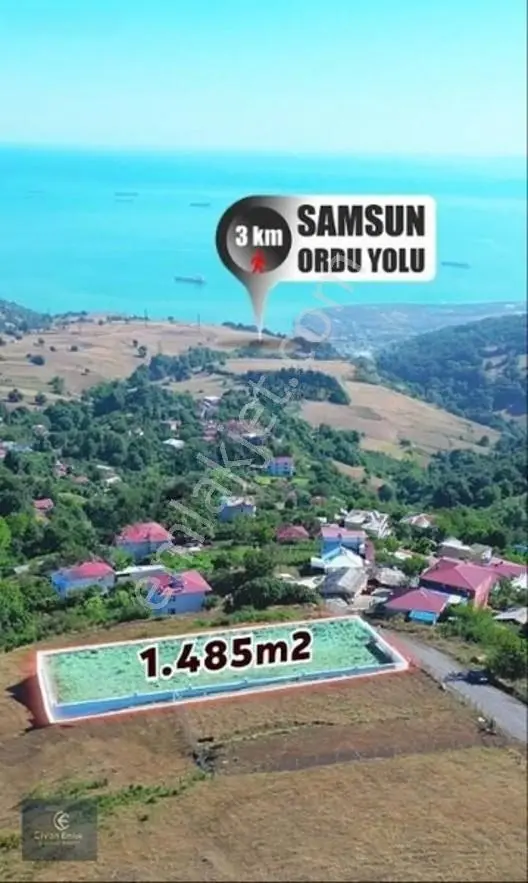 Civan'dan Devgerişte Deniz Manzaralı 7 Kat İmarlı 1483 M² Arsa — fotoğraf 6