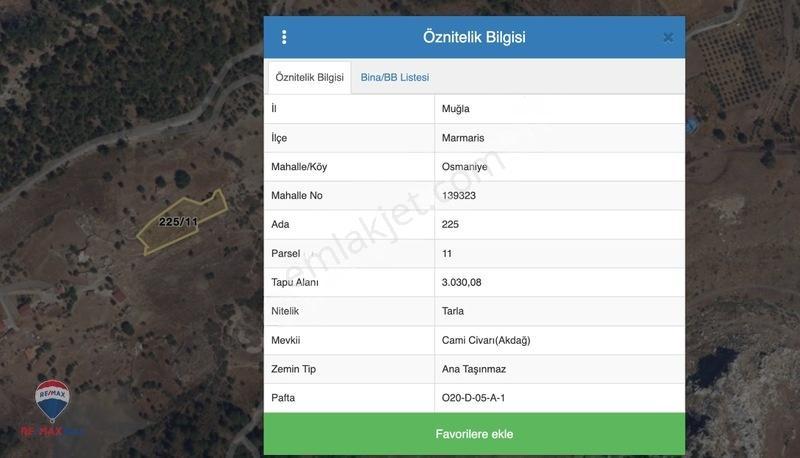 58 Marmarıs Osmanıyede Satılık 3030 M² Tarla — fotoğraf 4