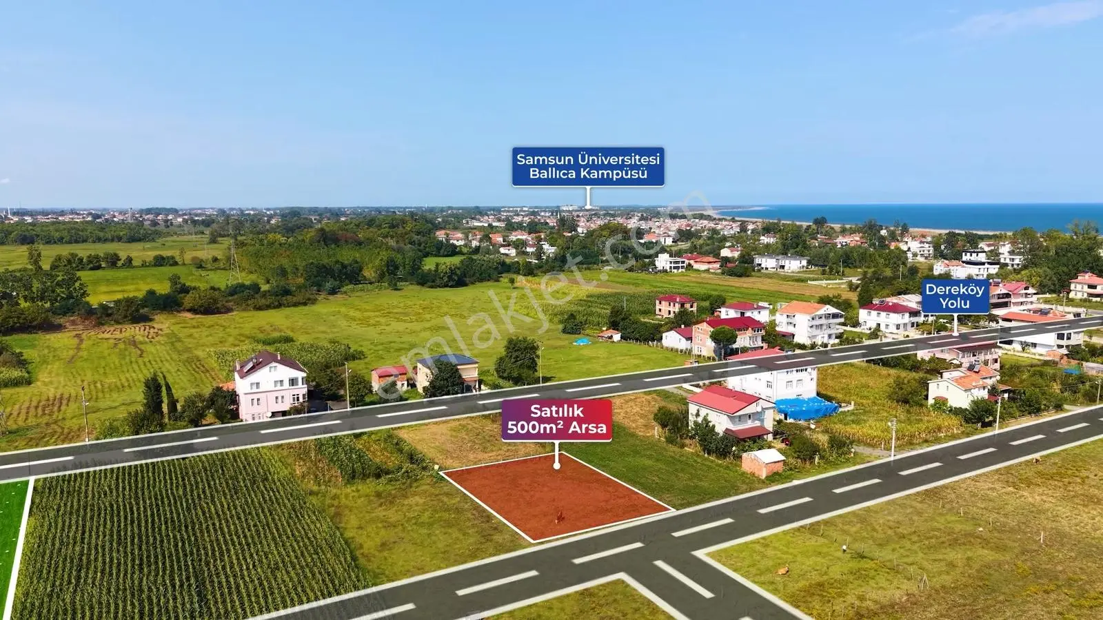 Hüseyin Boylu'dan Dereköy'de Satılık Villa İmarlı 500 M² Arsa — fotoğraf 7