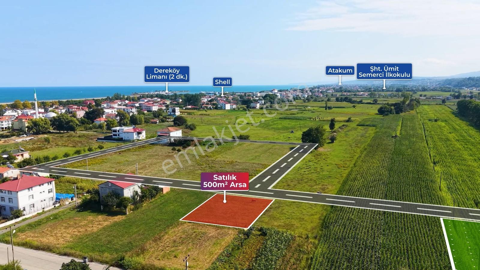 Hüseyin Boylu'dan Dereköy'de Satılık Villa İmarlı 500 M² Arsa — fotoğraf 10