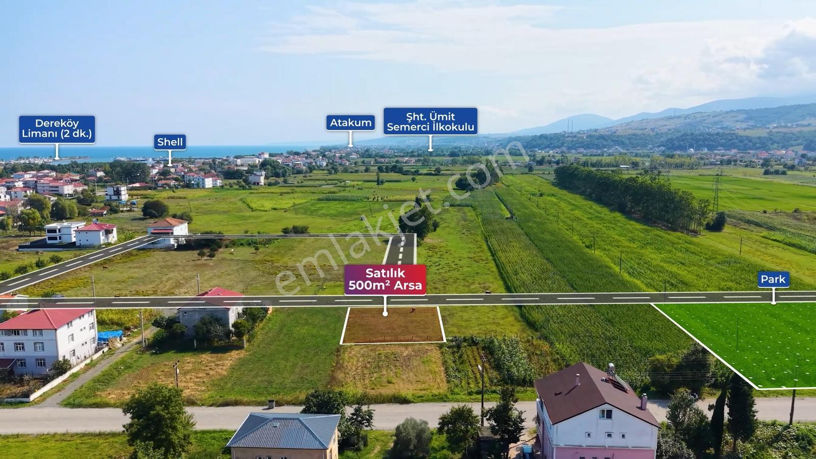 Hüseyin Boylu'dan Dereköy'de Satılık Villa İmarlı 500 M² Arsa — fotoğraf 11