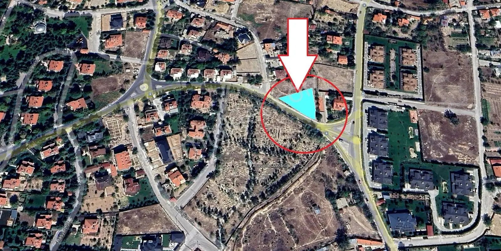 Meram Durundayda 2 Kat İmarlı Satılık Villa Arsası — fotoğraf 7