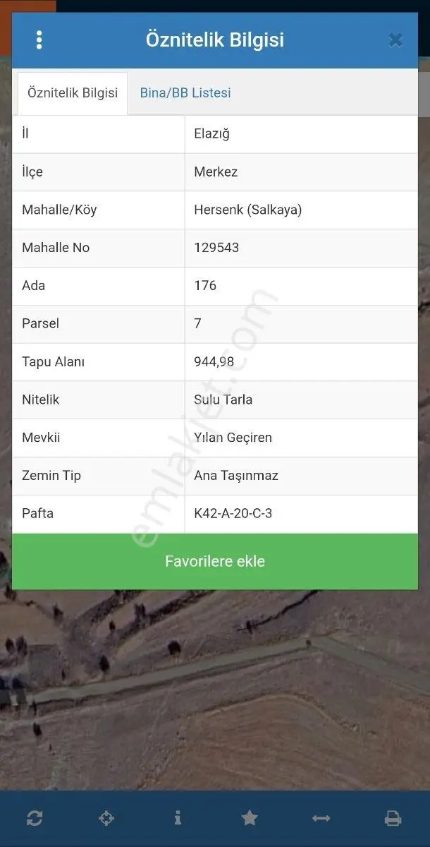 Doğukan Real Estate | Hersenk (salkaya) Merkeze 14km Uzaklıkta 944m² Tarla
