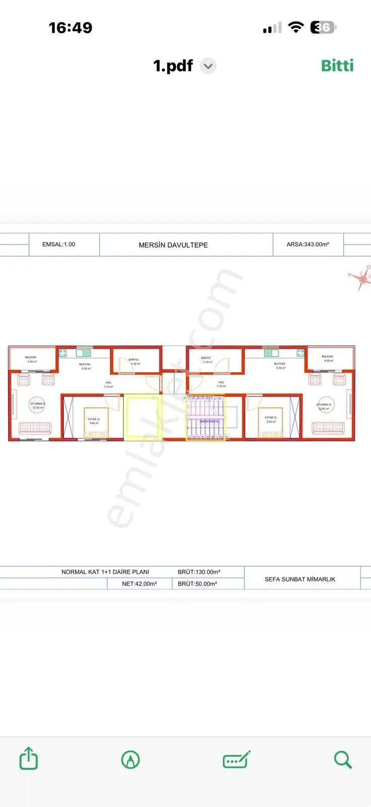 Mezitli Gmk Ya 80 M Mesafe Cazip 369 M İmarlı 1.00 Emsal Arsa — fotoğraf 4