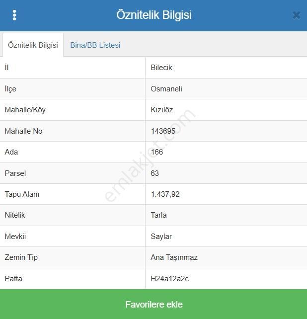 Osmaneli Kızılöz De Satılık Arazi — fotoğraf 5