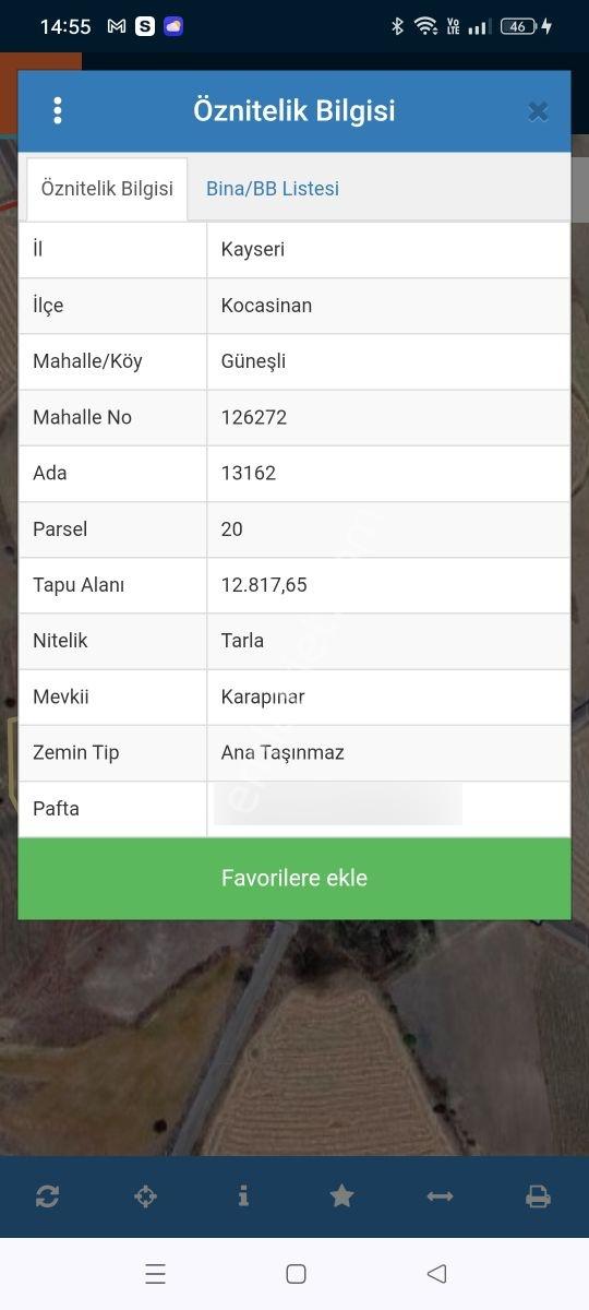 Kocasinan Güneşli Karapınarda Satılık Tarla — fotoğraf 2