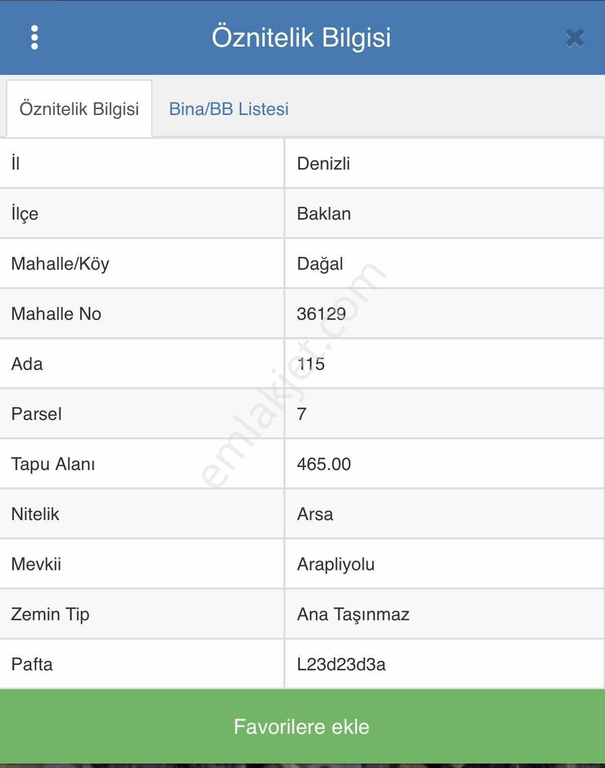 Şehzade'den Baklan İmarlı Arsa 1300 M2 B+2 Kat — fotoğraf 3