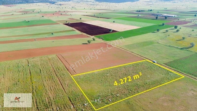 Konya Akören Karahüyükte 4.272 M² Müstakil Tarla Resmî Yollu — fotoğraf 5
