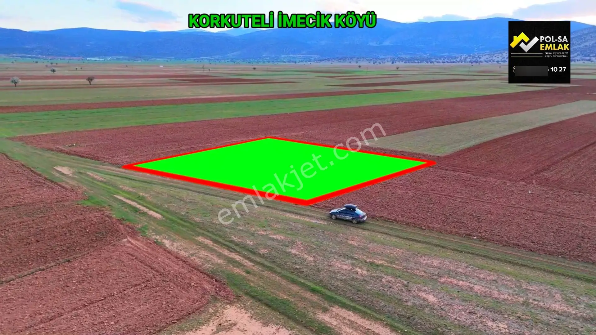 Korkuteli İmecik De Satılık 813m2 Tarla Resmi Yol Var — fotoğraf 9