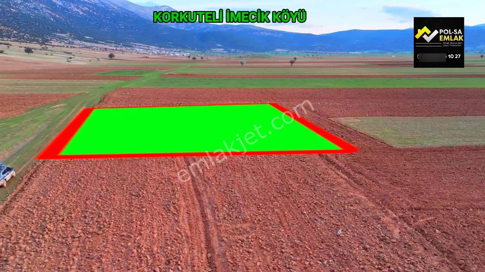 Korkuteli İmecik De Satılık 813m2 Tarla Resmi Yol Var — fotoğraf 10