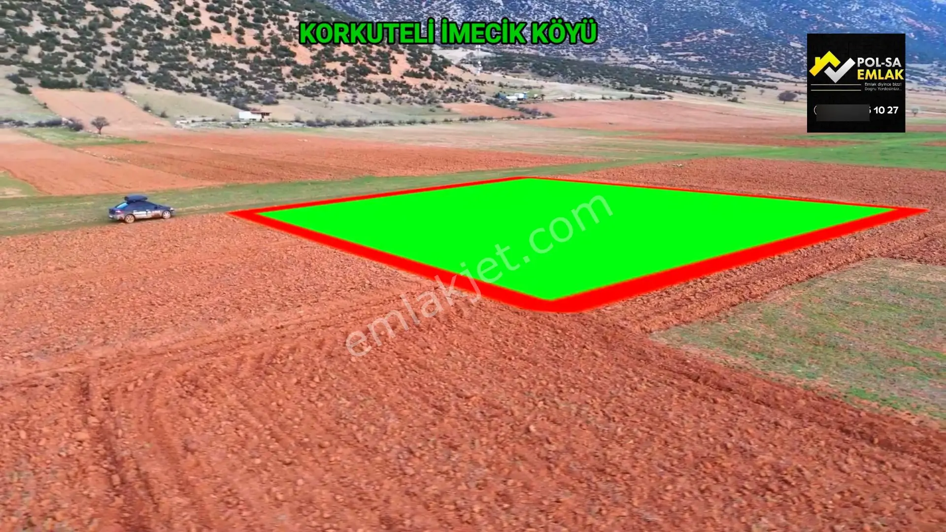 Korkuteli İmecik De Satılık 813m2 Tarla Resmi Yol Var — fotoğraf 11