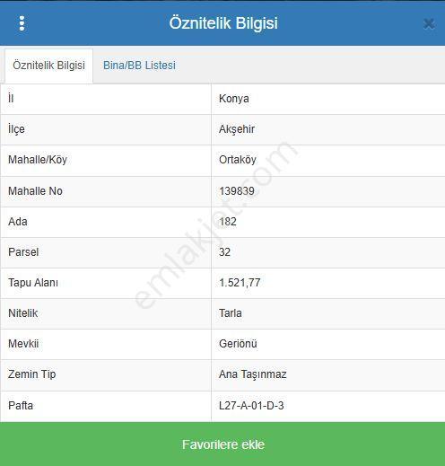 A-k Emlaktan Ortaköyde 1521 M2 Satılık Tarla — fotoğraf 2