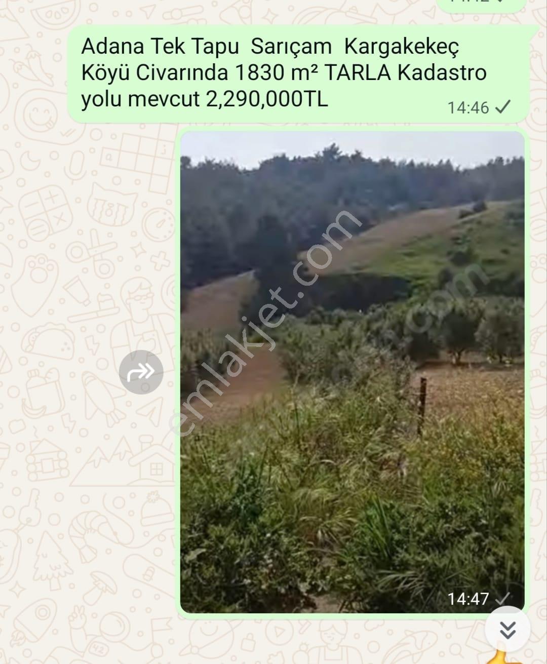 Kaçmaz Kelepir Tek Tapu Sarıçam Çınarlı Enuygun 499 M2 Villalık Ve Diğer Arsalar. — fotoğraf 6
