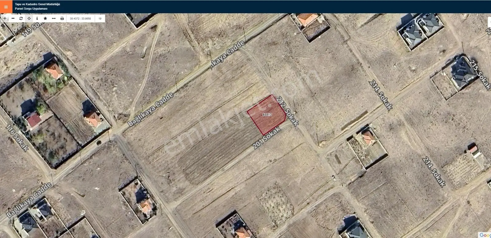 Topakkaya Fatih'Te Villalık Köşebaşı Fırsat Arsa