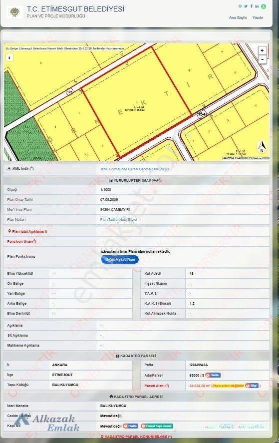 Ankara/etimesgut/ballıkuyumcu'da, 249m² Satılık Hisseli İmarlı Arsa — fotoğraf 3