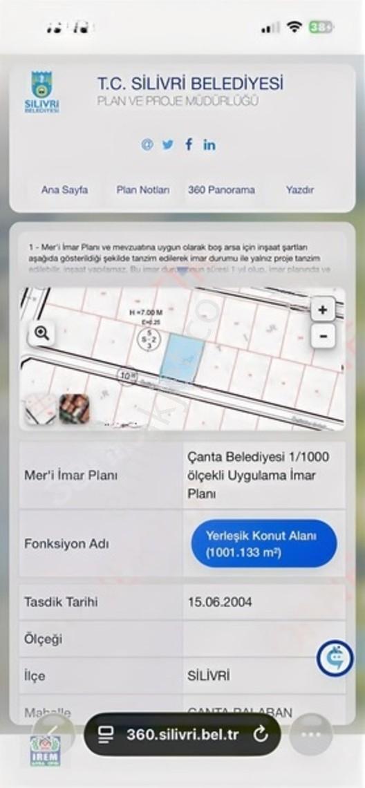 Silivri Balaban Merkezde 500 M2 İmarlı Arsa — fotoğraf 5