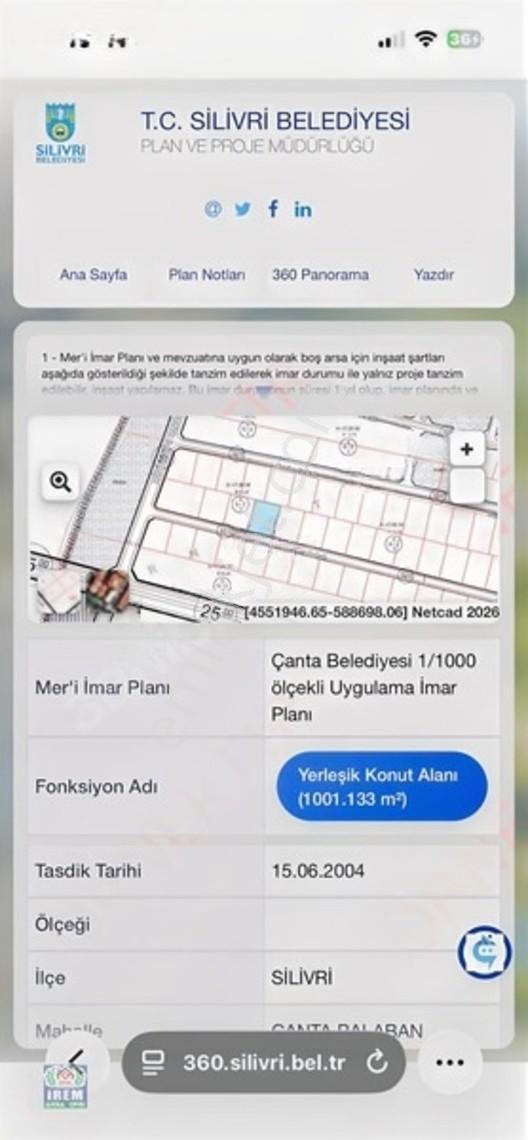 Silivri Balaban Merkezde 500 M2 İmarlı Arsa — fotoğraf 6