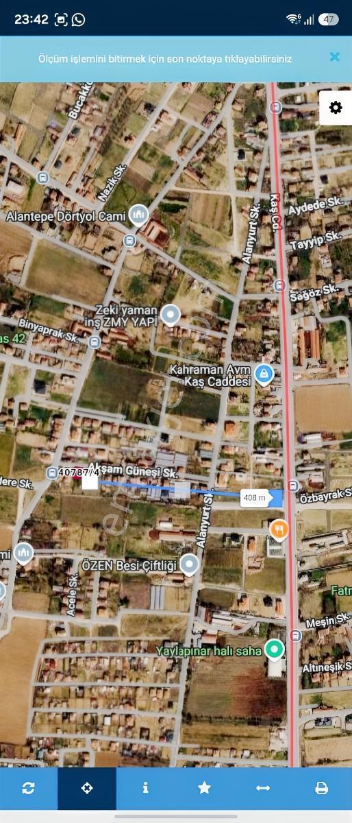Meram Yaylapınar Kaş Cad Yakını 500 M2 İmarlı Arsa — fotoğraf 2