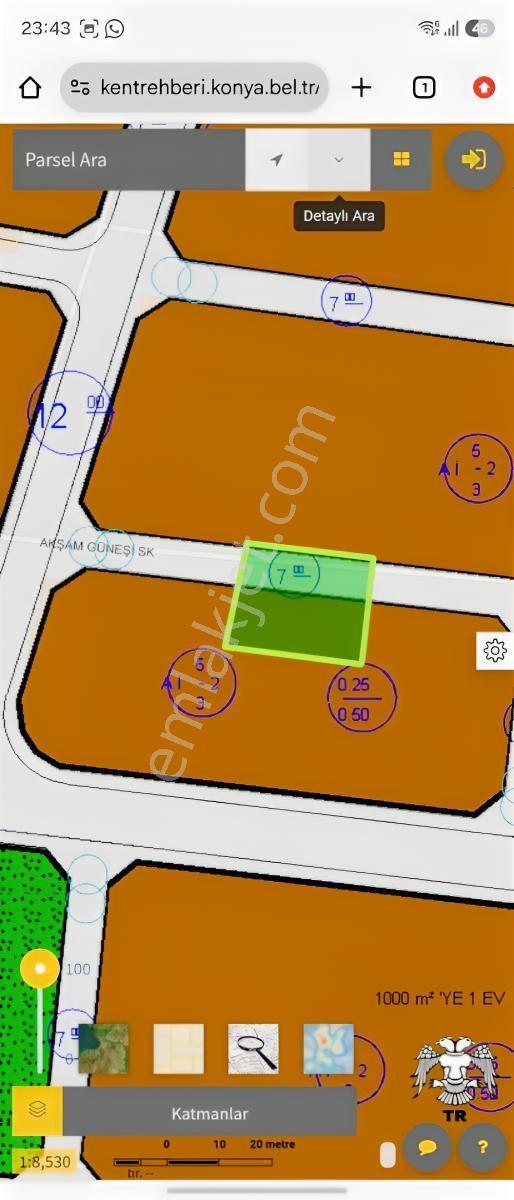 Meram Yaylapınar Kaş Cad Yakını 500 M2 İmarlı Arsa — fotoğraf 4