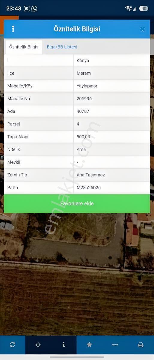 Meram Yaylapınar Kaş Cad Yakını 500 M2 İmarlı Arsa — fotoğraf 5