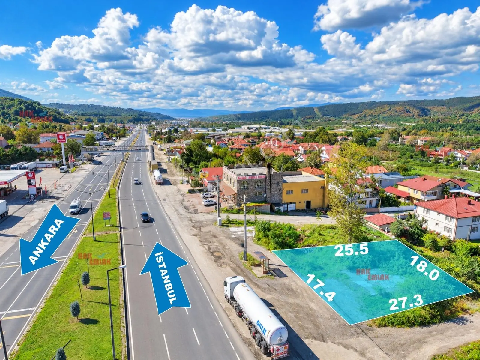 Hak Emlak'tan D-100 Cepheli Ticari/konut Satılık 458 M² Arsa — fotoğraf 5