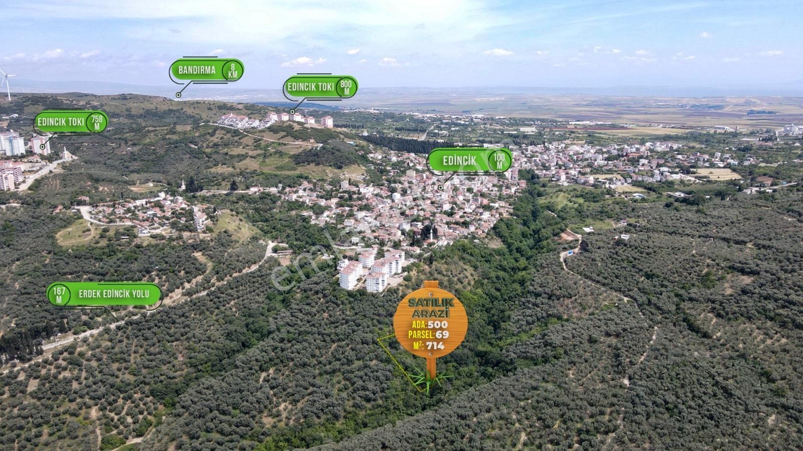 Expert'ten Edincik'te Merkeze Yakın Satılık Yatırımlık Arazi — fotoğraf 3