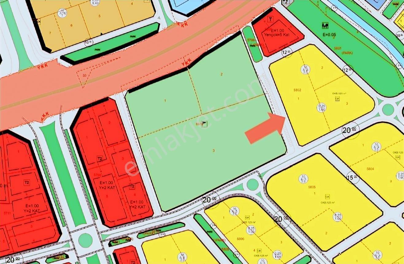 C.k'dan Yenişehir Sultanşehir Bulvrda Satılık 135 M2 Konut Arsa — fotoğraf 3