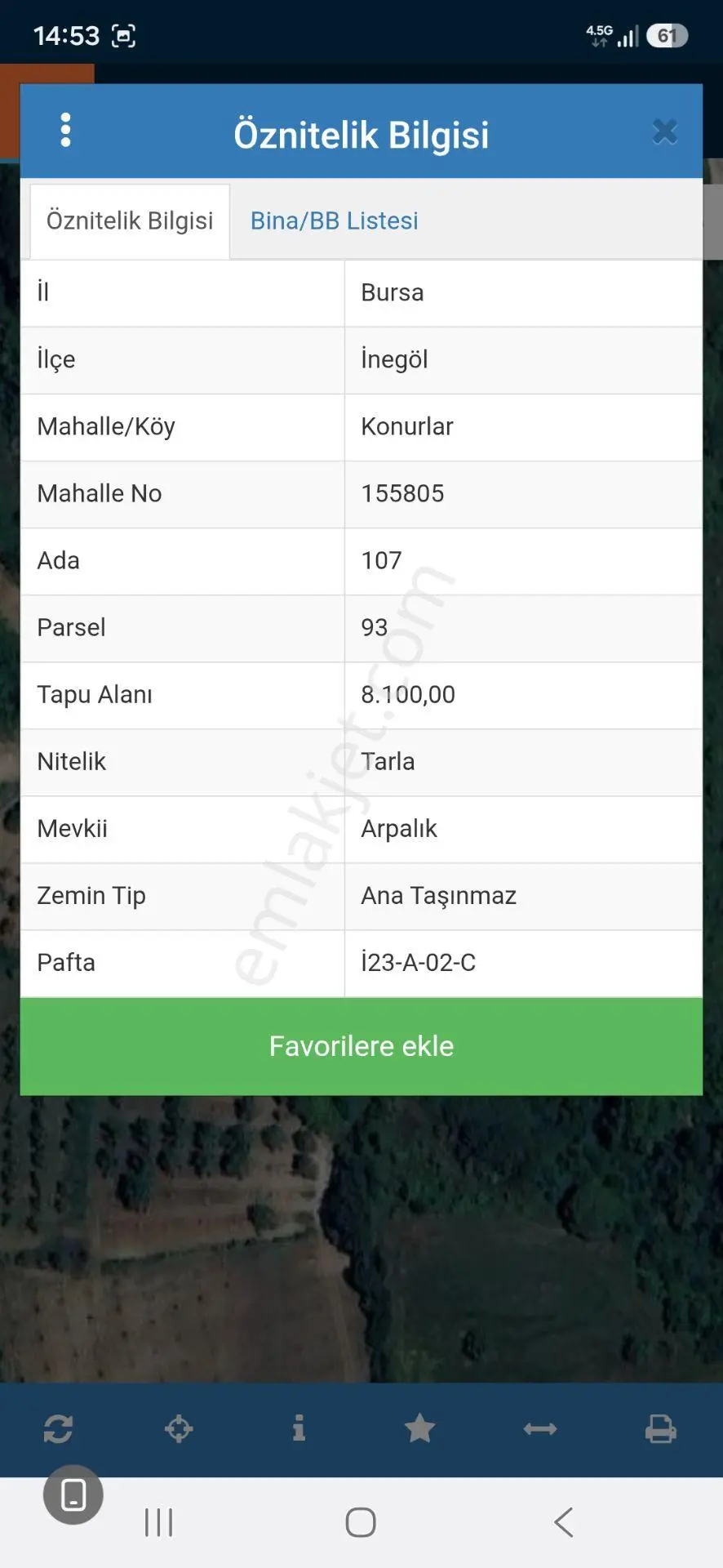 Müstakil Tapu Yolu Suyu Olan Satılık Arazi
