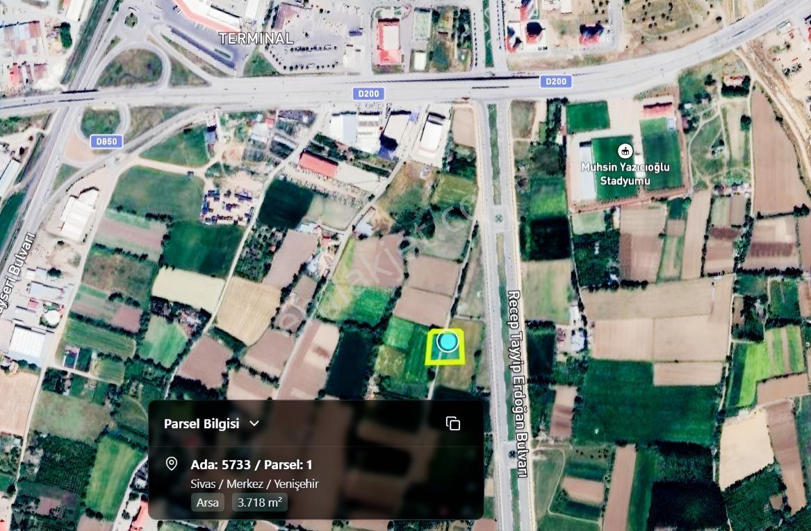 C.k'dan Yenişehirde Satılık Müstakil Tapulu 3.718 M2 Konut Arsa — fotoğraf 9
