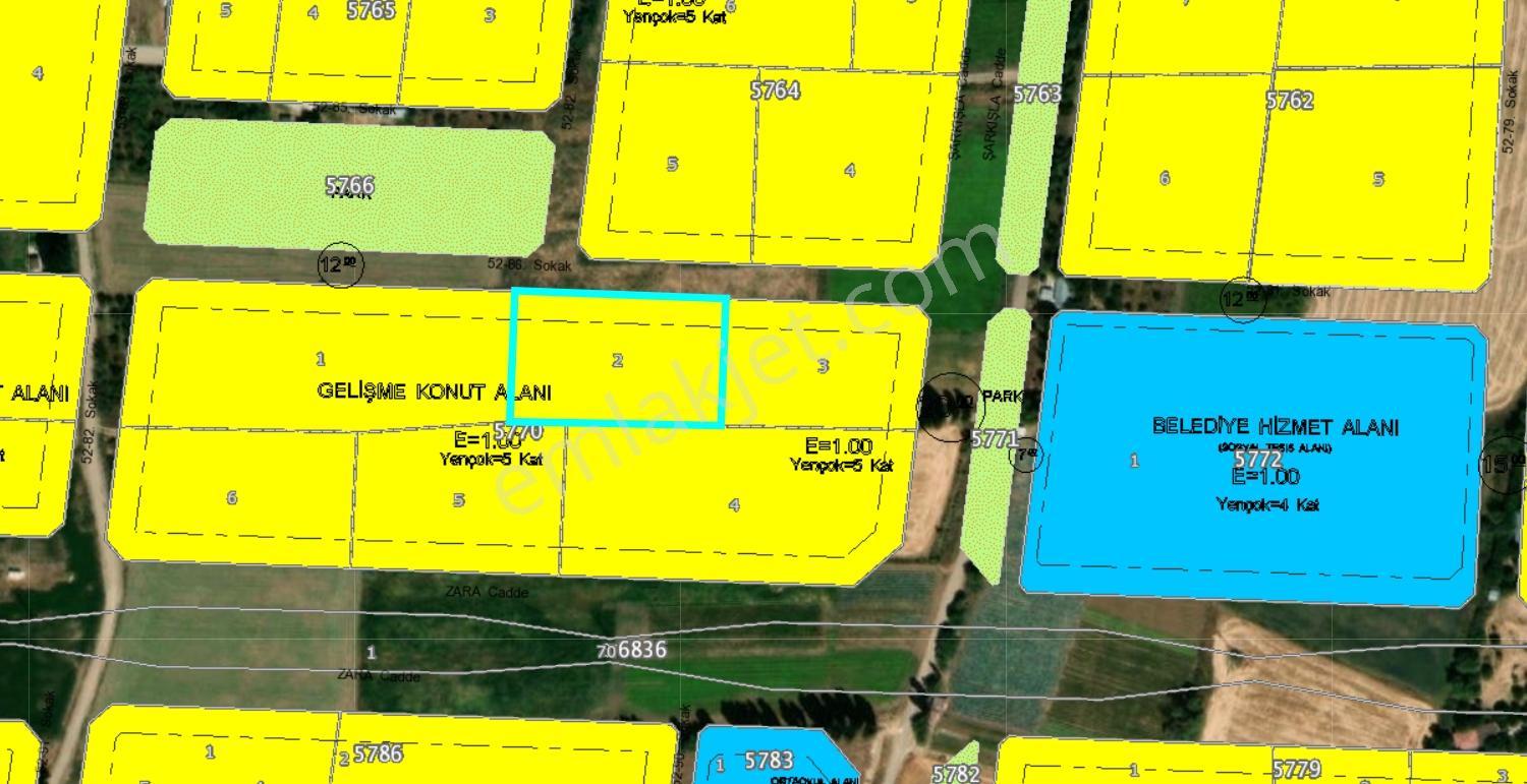 C.kdan Yenişehir R.t.e Yakın Satılık 5 Kat İmarlı 130m2 Arsa